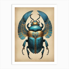 Egyptian Scarab Art Print 1 Art Print