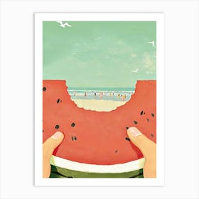 Watermelon Canvas Print Art Print