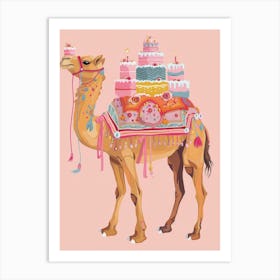 Camel With Cake 2 Art Print