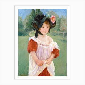 Spring Margot Standing In A Garden (1900), Mary Cassatt Art Print