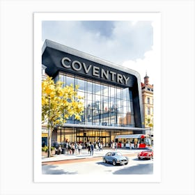 Coventry Retro Vintage Travel V 03 Art Print