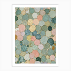 Pastel Pebble Pattern no1 Affiche