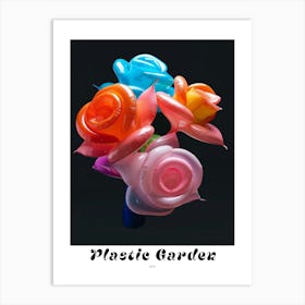 Bright Inflatable Flowers Poster Rose 2 Art Print