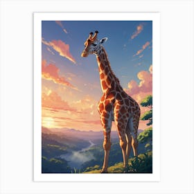 Giraffe 4 Art Print
