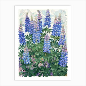 Lupines Art Print