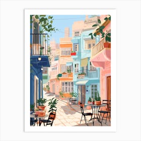 Tel Aviv Israel 2 Illustration Art Print