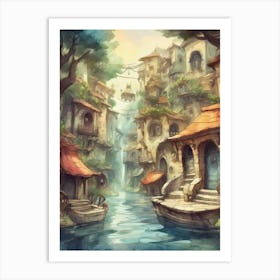 Fantasy City Art Print