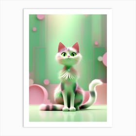 Cute Cat Art Print