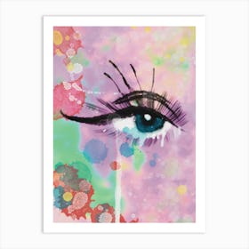 Tear of Insight - Vibrant Watercolor Art Art Print