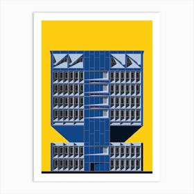 Pirelli Building, USA, Colour Art Print