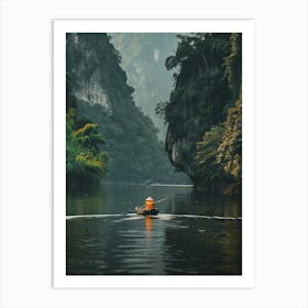 Boat On The River Art Print