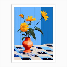 Flowers In A Vase 17 Art Print