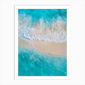 Aerial View Of A Tropical Beach Art Print