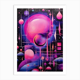 Cosmic Abstract Shapes 1 Art Print