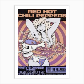 Red Hot Chili Peppers Primus 1989 Art Print