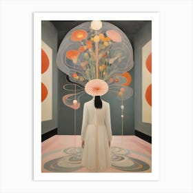 She Runs Through The Corridors Of Her Mind 2 Art Print