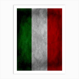 Italy Flag Texture Art Print