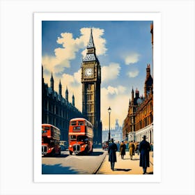 London Street Scene Art Print