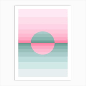 Neon Sunset Art Print