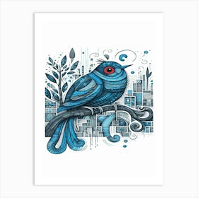 Roxy Bird In The City Art Print