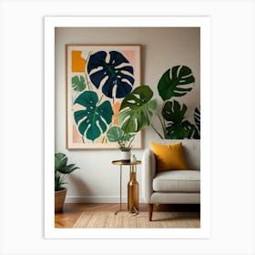 Monster Leaves Art Print