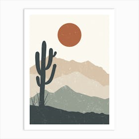 Cactus In The Desert 61 Art Print