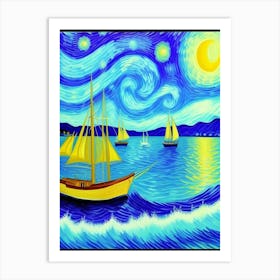 Beautiful Starry Night Art Print