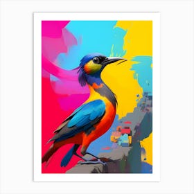 Bird In The City-Reimagined Art Print