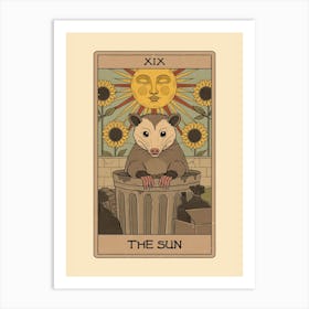The Sun -Possum Tarot Art Print