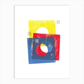 Basic In Red Yellow And Blue Art Print