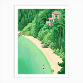 Beach House 1 Art Print