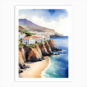 Spanish Las Teresitas Santa Cruz De Tenerife Canary Islands Travel Poster (6) Art Print