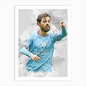 Bernardo Silva Manchester City Art Print