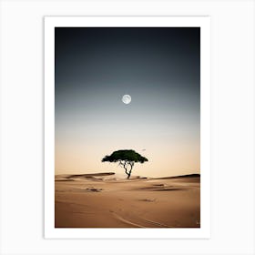 Lone Tree In The Desert 1 Art Print