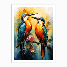 Birds Of The Horizon A Skyward Journey Art Print