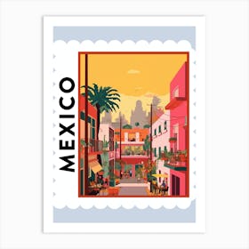 Mexico 3 Travel Stamp Poster Art Print