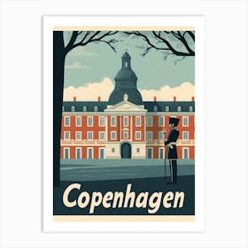 Aihrgdesign A Classic 1960s Travel Poster For Copenhagen 3 Art Print