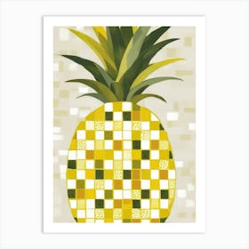 Pineapple Mosaic Art Print