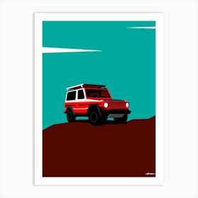 1987 Mercedes G Wagon - Retro Pop Art Print