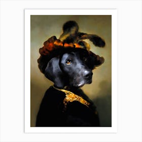 Filos Van Rijn Dog Pet Portraits Art Print