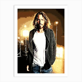 Audioslave Chris Cornell 8 Art Print