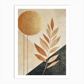 Gold Leaf Canvas Print 6 Art Print