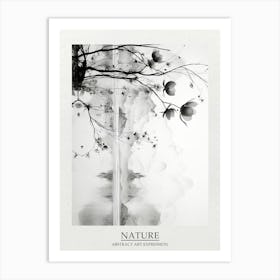 Nature Abstract Black And White 1 Poster Art Print