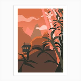 House In The Mountains Art Print