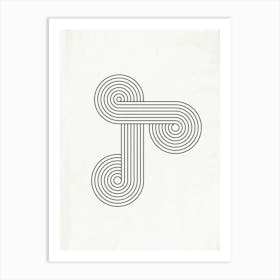 Abstract Mid Century 3 Art Print