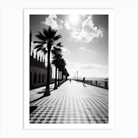 Palma De Mallorca, Spain, Black And White Analogue Photography 2 Art Print