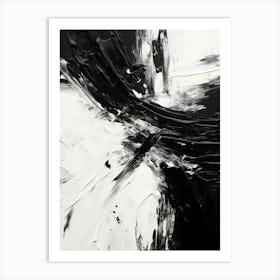 Resilience Abstract Black And White 4 Art Print