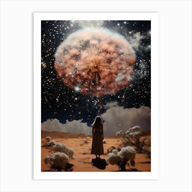 Cosmic desert Art Print