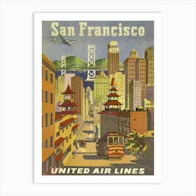 San Francisco United Air Lines Poster