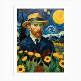 Van Gogh Sunflowers Art Print